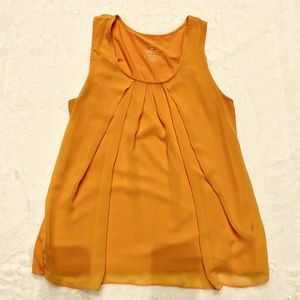 New York & Co Orange Shift Sleeveless Top